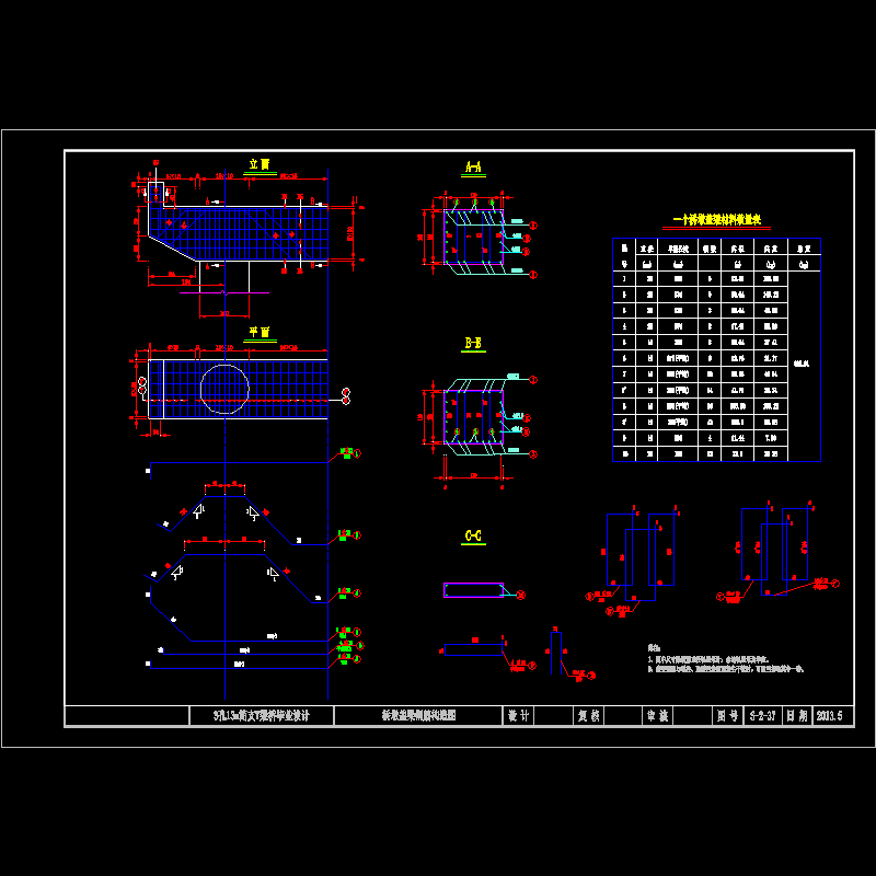 5盖梁钢筋构造图.dwg