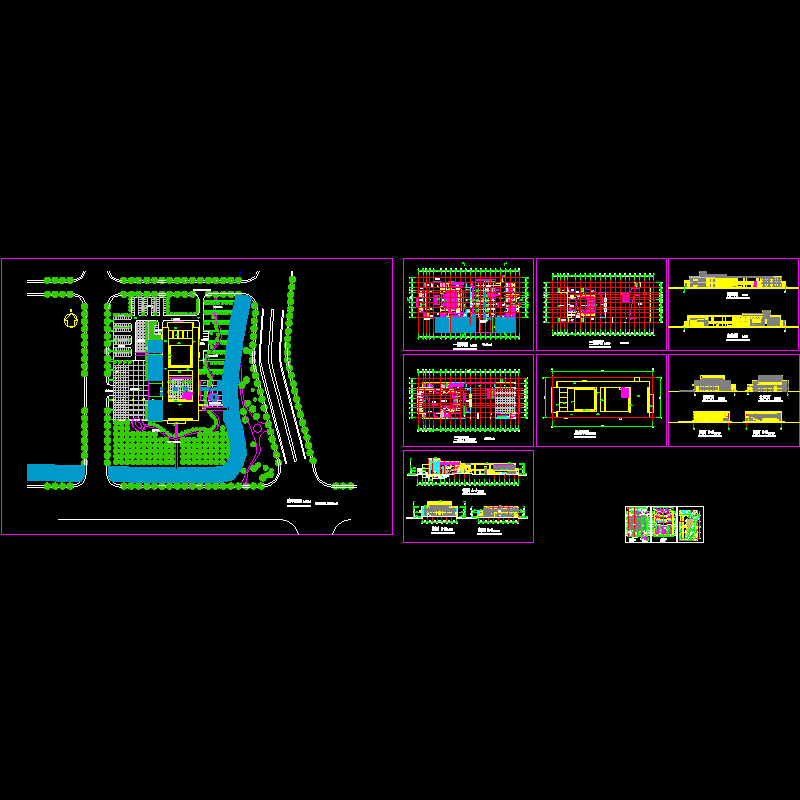 2层剧场建筑方案设计初设图纸.dwg - 1