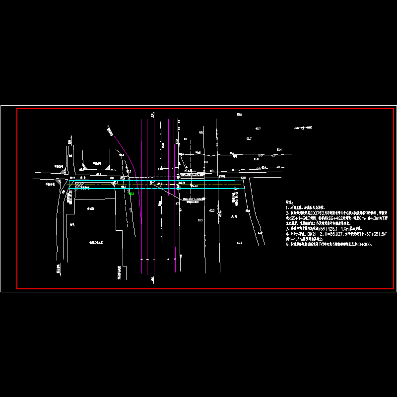 k66+422桥址平面图.dwg