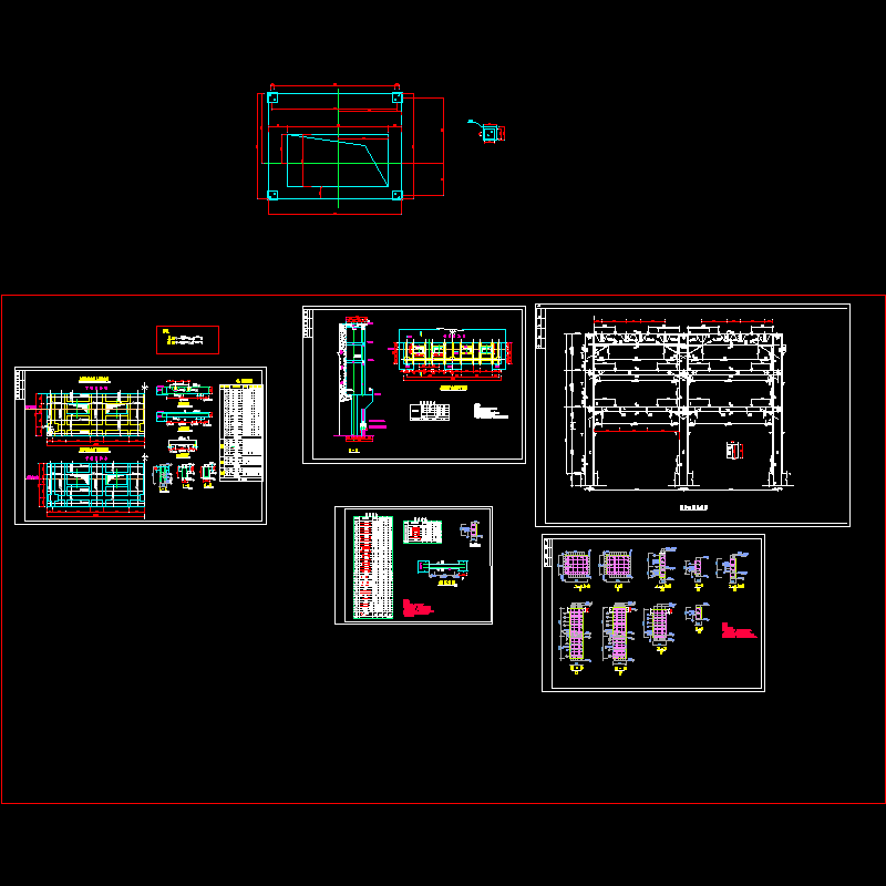 一套电站启闭机平台技施设计CAD图纸 - 1
