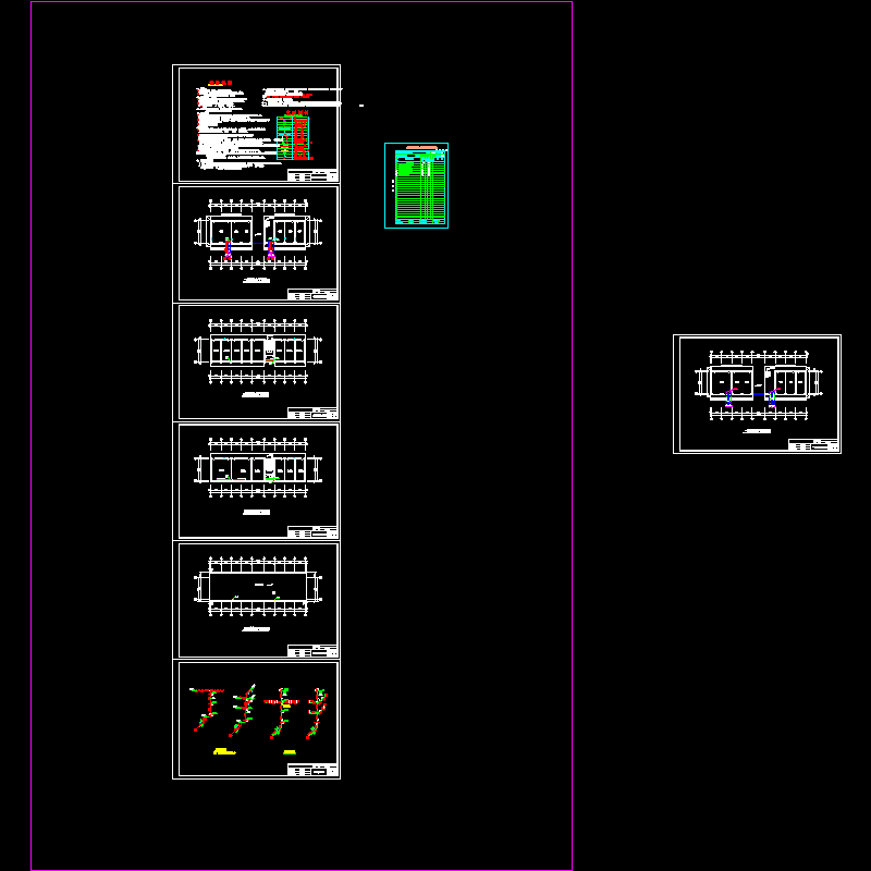 县兽医站3层办公楼给排水设计CAD图纸.dwg - 1