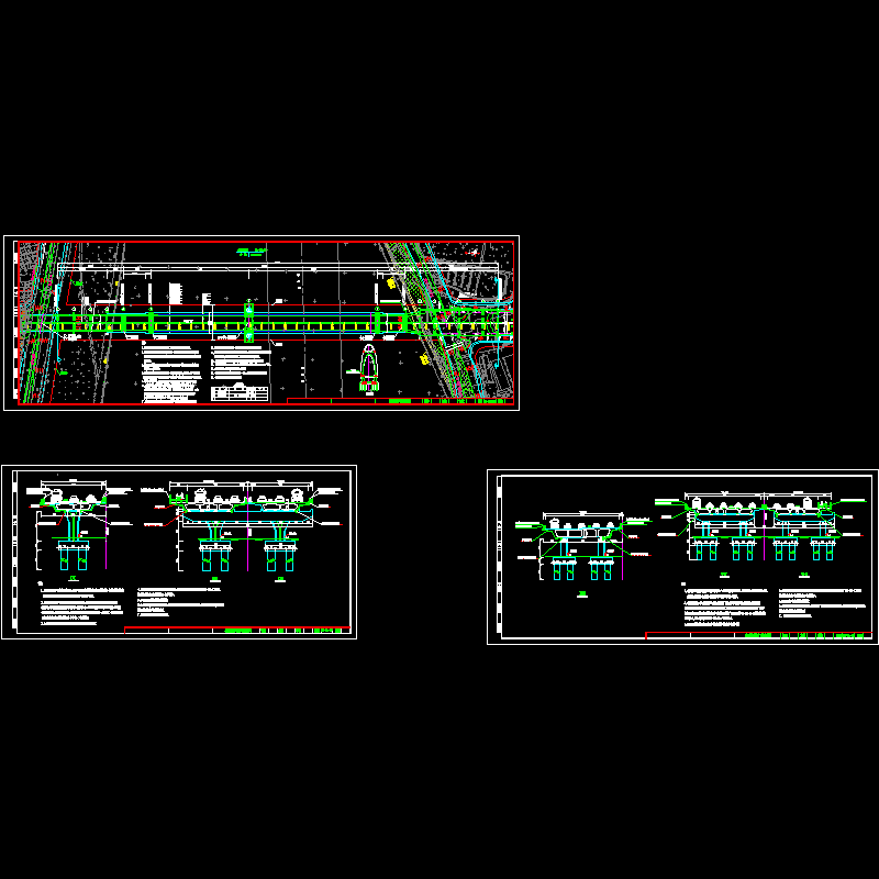 自锚式悬索桥防雷接地施工方案图纸CAD.dwg - 1