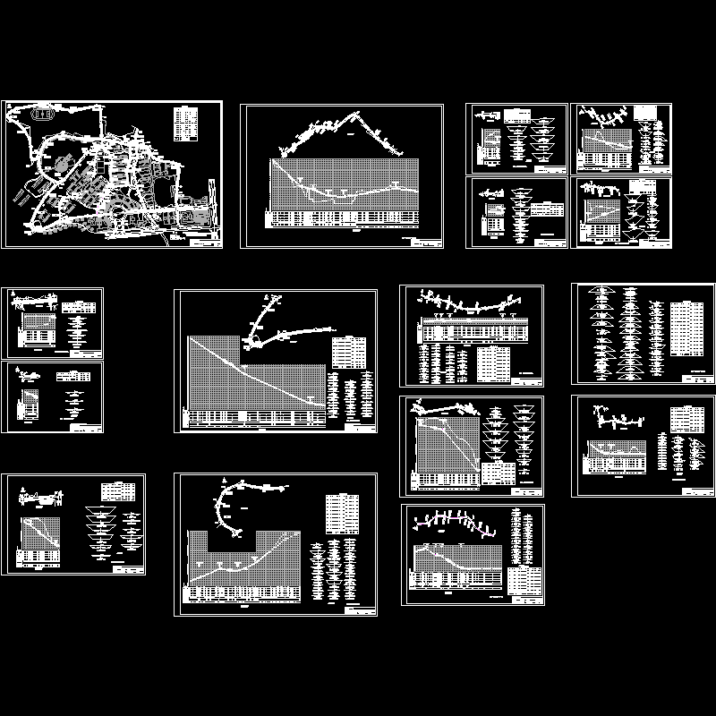 新建大学道路总规CAD图纸 - 1