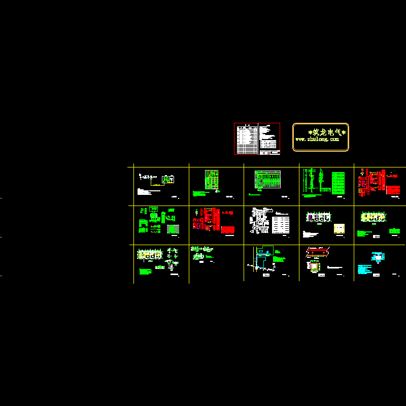 高压配电室电气CAD施工图纸.dwg - 1