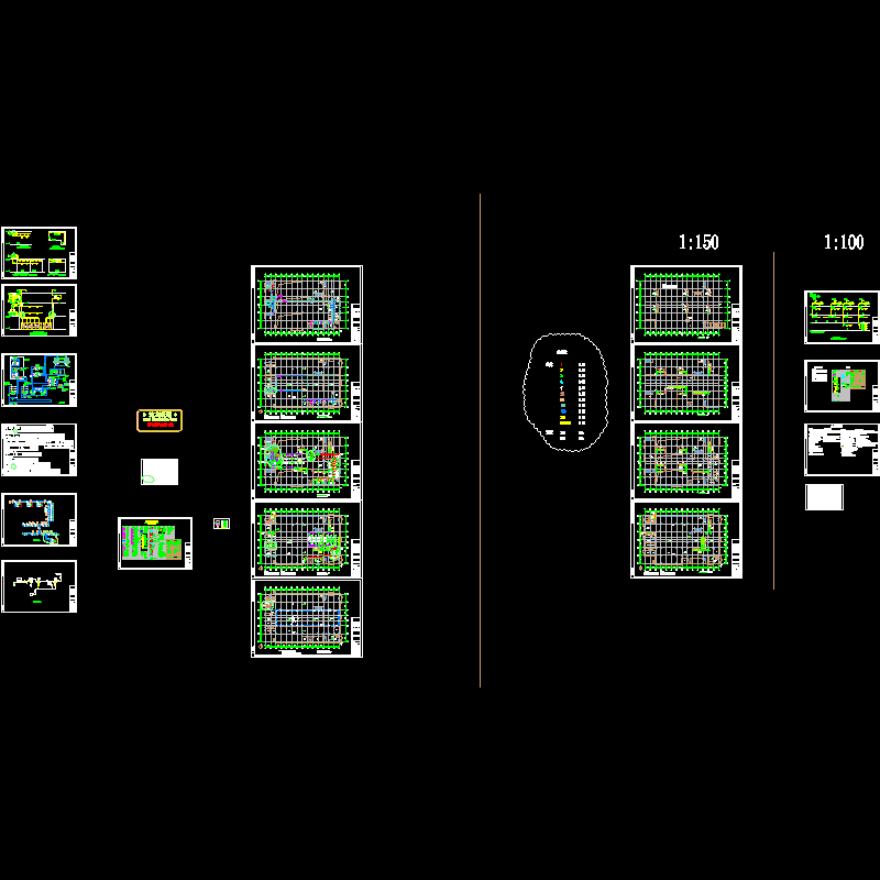 印刷厂暖通CAD施工图纸.dwg - 1