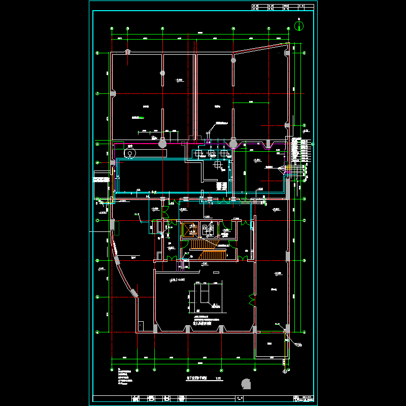 地下室给排水消防平面图水施05.dwg