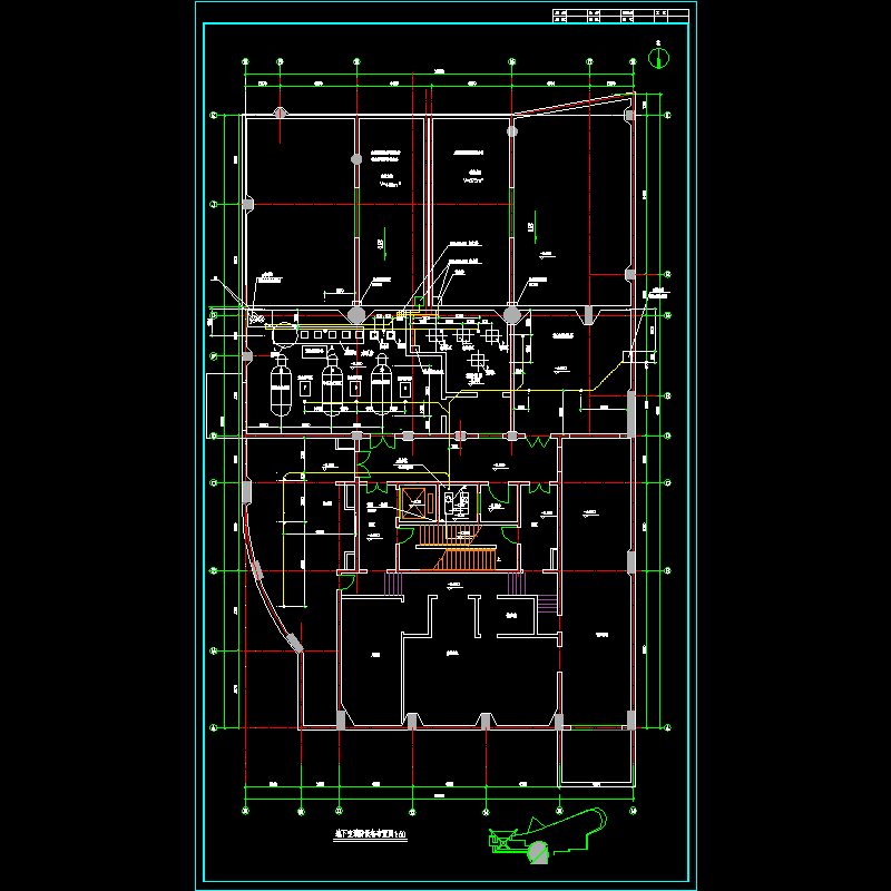 地下室给水设备布置图水施06.dwg