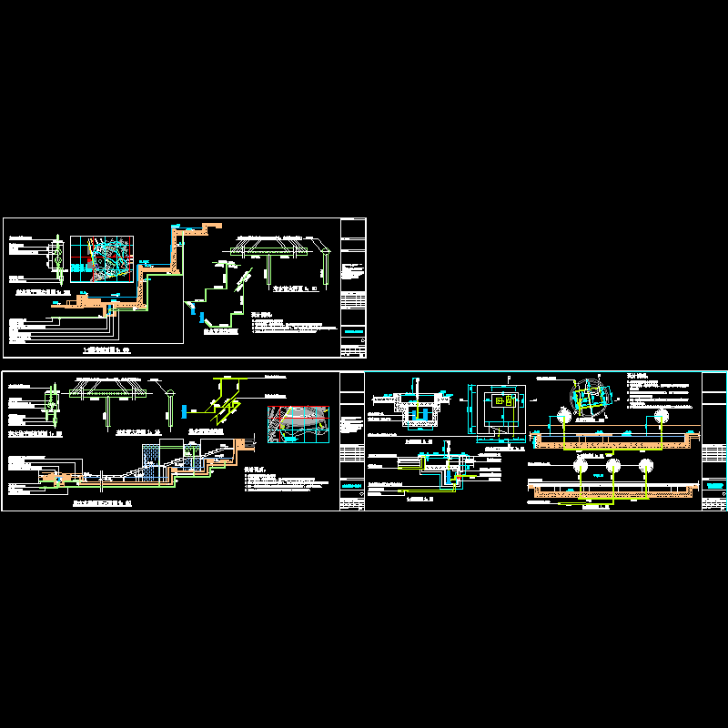 工程喷泉给排水设计CAD图纸，含设计说明.dwg - 1