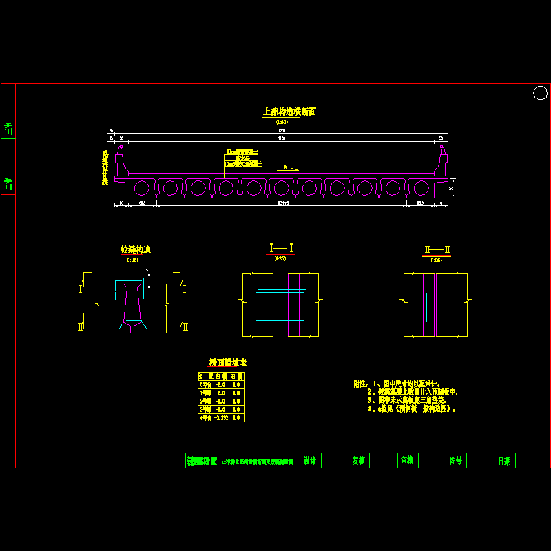 中桥上部构造横断面及铰缝构造图.dwg