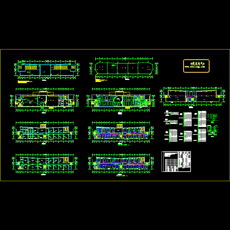 多层办公楼电气施工CAD图纸，含施工说明 - 1