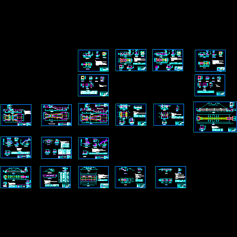 渠道配套工程成套设计CAD图纸.dwg - 1