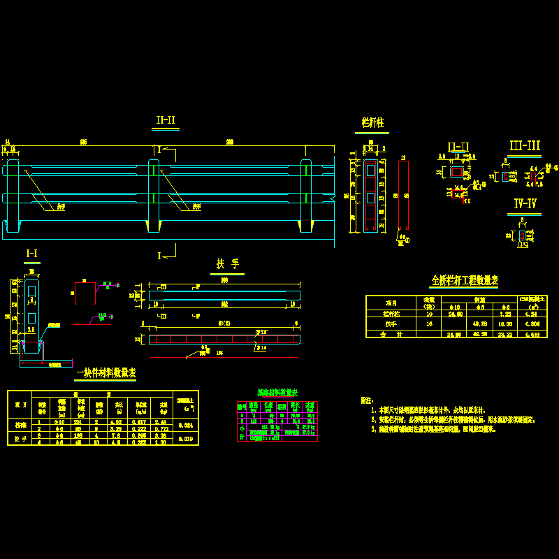 011栏杆钢筋构造图.dwg