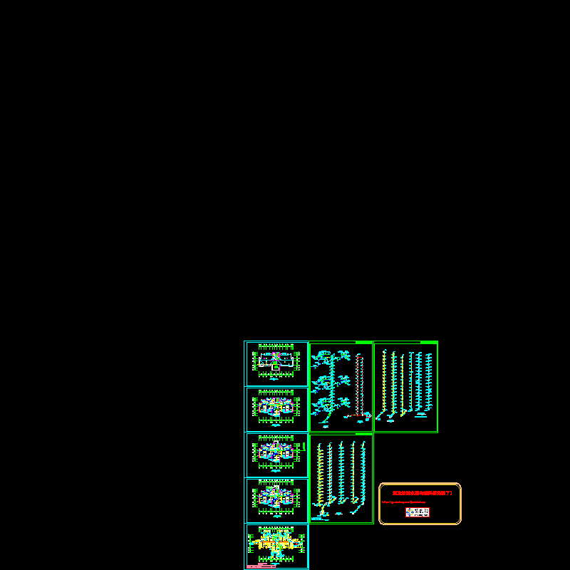 18层住宅楼给排水设计CAD施工图纸.dwg - 1