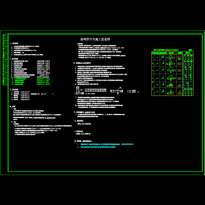 门式刚架厂房结构设计说明.dwg - 1