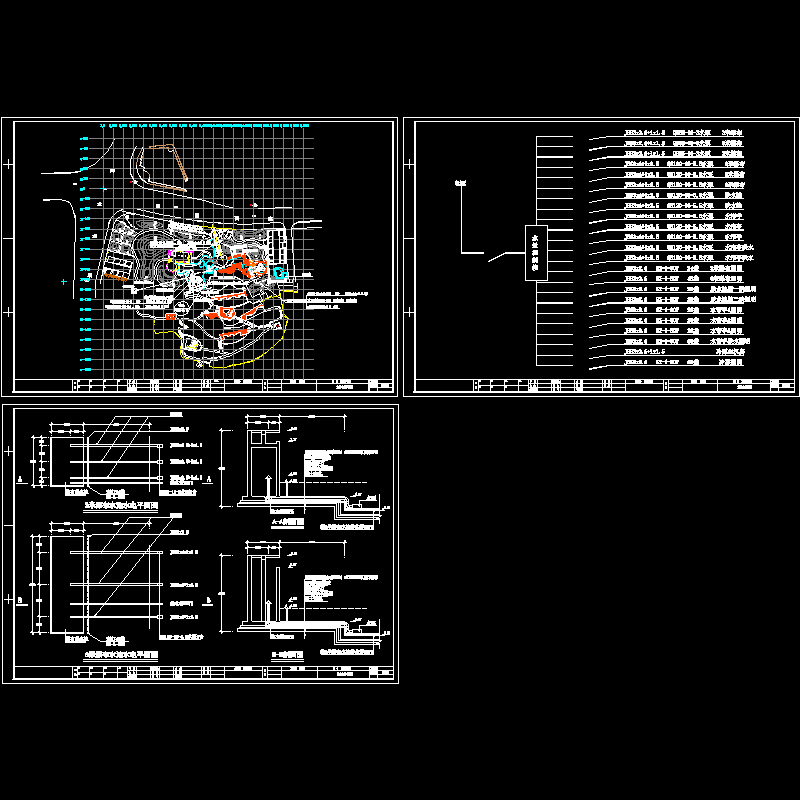小游园环境照明CAD施工图纸 - 1