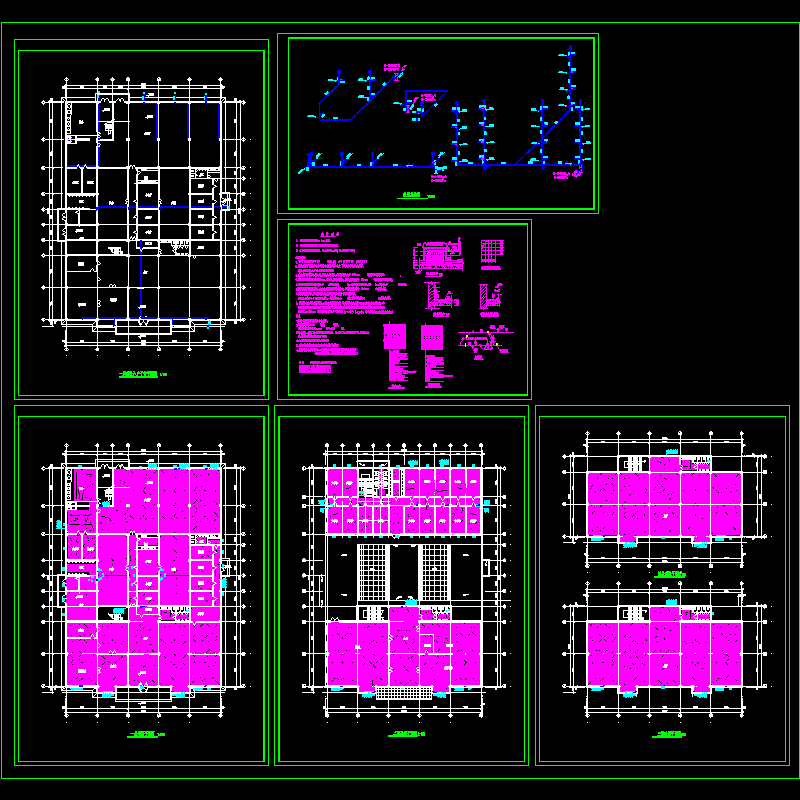 综合楼地暖全套设计CAD图纸 - 1