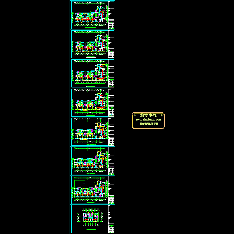 24层商住楼弱电平面图纸.dwg - 1