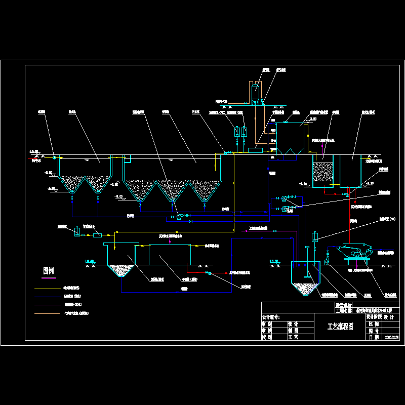 陶瓷污水处理工艺设计图纸.dwg - 1