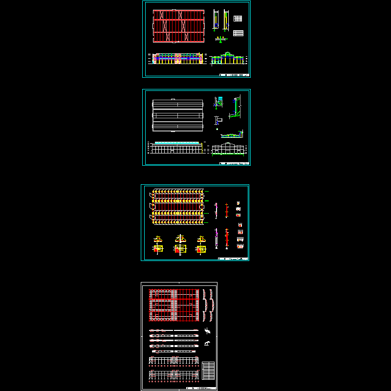 单层工业厂房结构设计CAD图纸.dwg - 1