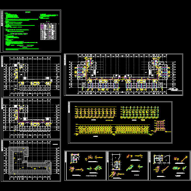 带热水学生宿舍给排水设计CAD施工图纸.dwg - 1