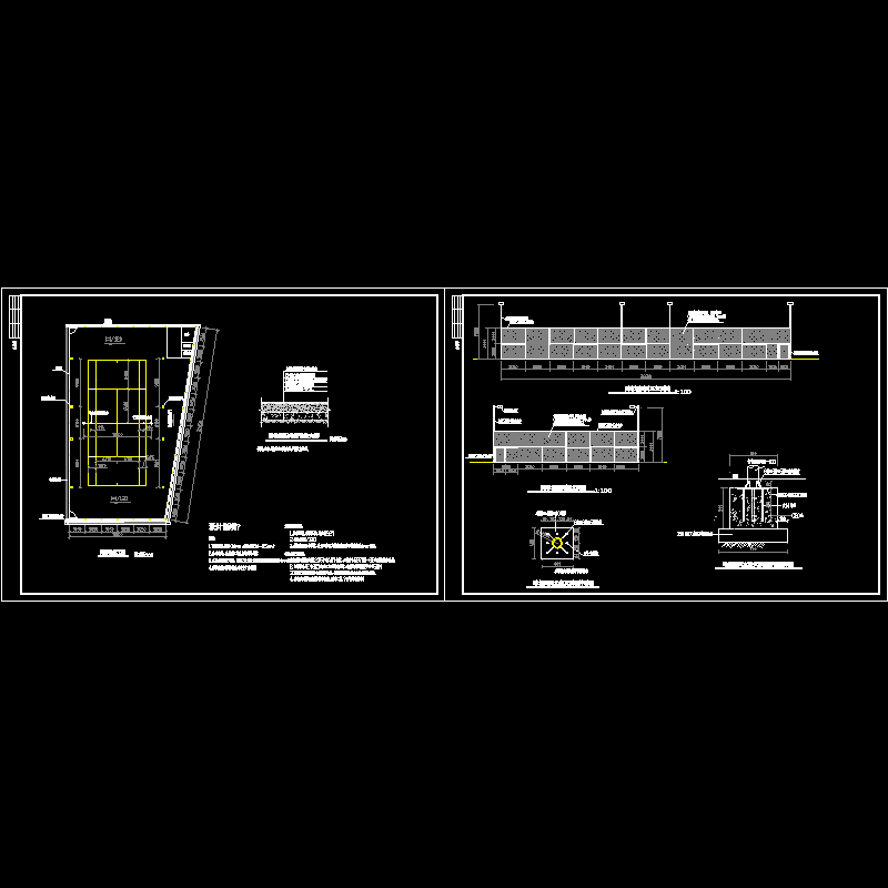 网球场施工CAD图纸 - 1