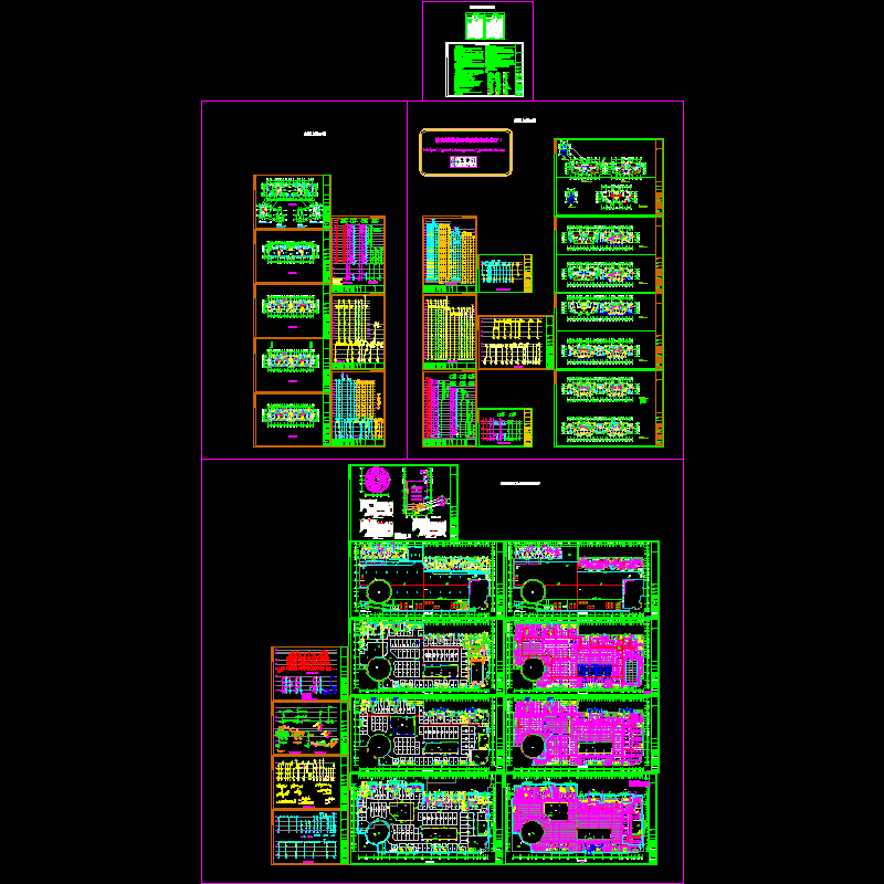 住宅区1#、2#楼及其连接体给排水CAD施工图纸.dwg - 1