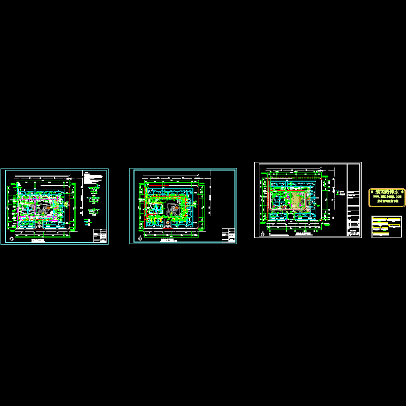 小区给排水总平面CAD施工图纸.dwg - 1