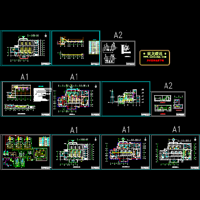 国内[分享]小区锅炉房工艺设计CAD大样图 - 1