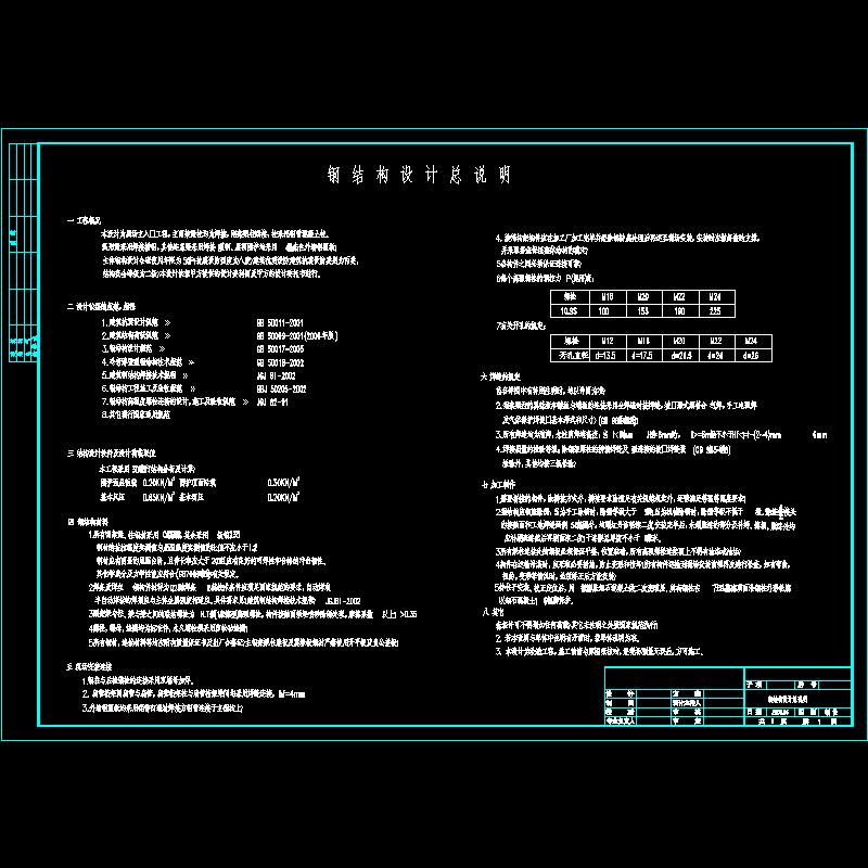 剧场入口钢桁架结构设计说明.dwg - 1