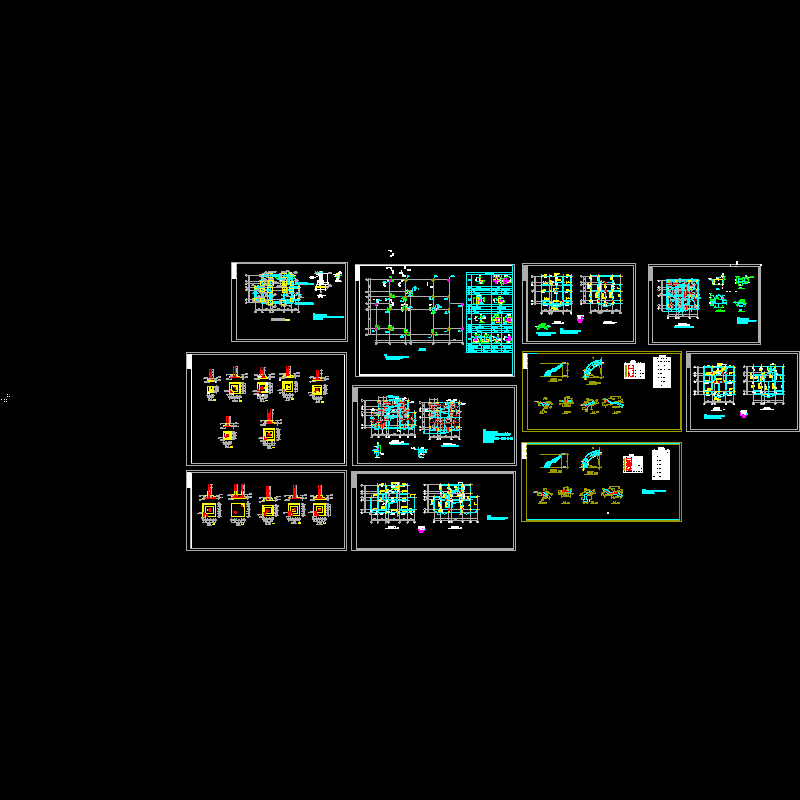 别墅结构设计CAD图纸.dwg - 1