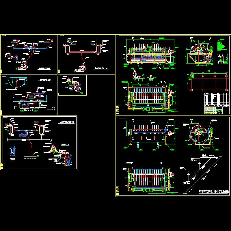 80平方米陶瓷真空过滤机总CAD图纸(dwg) - 1