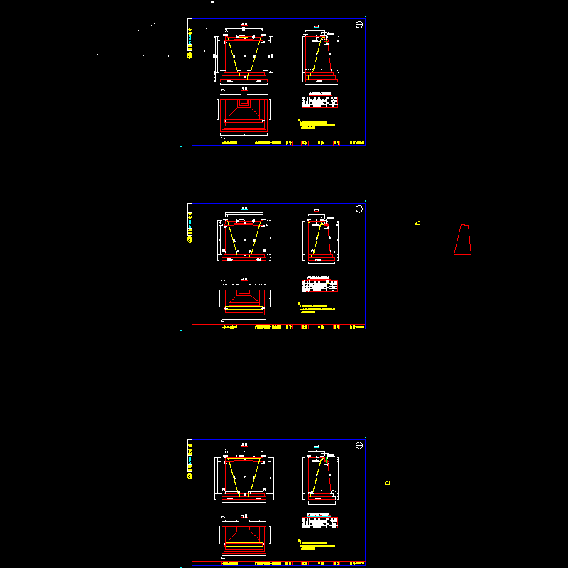 二井铺岸桥台一般构造图.dwg2000.dwg