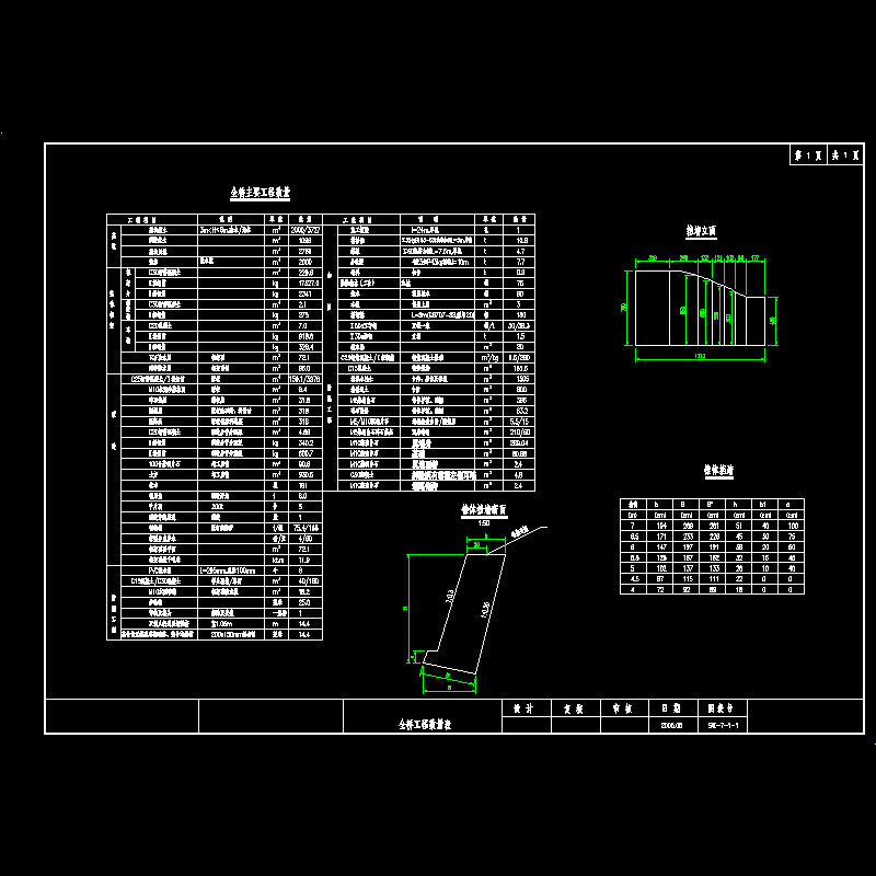 全桥工程数量.dwg