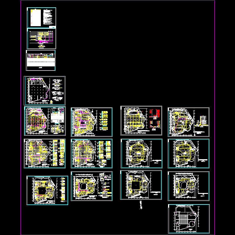 6层商场电气CAD施工图（17页图纸）(dwg) - 1