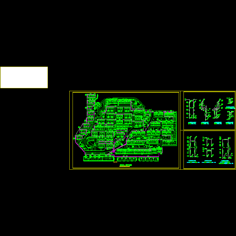 小区管道直饮水室外总平面、系统CAD图纸 - 1