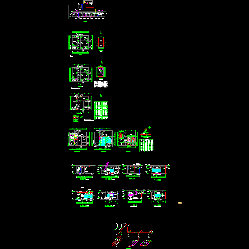 医院污水处理全套设计CAD施工图纸.dwg - 1