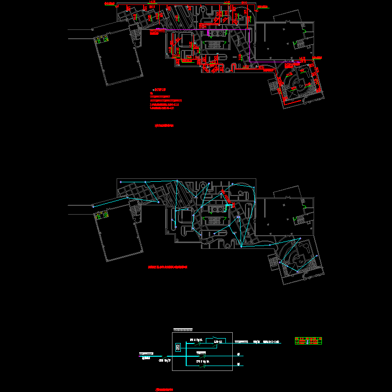 二栋2层屋顶花园给排水及配电设计图纸.dwg - 1