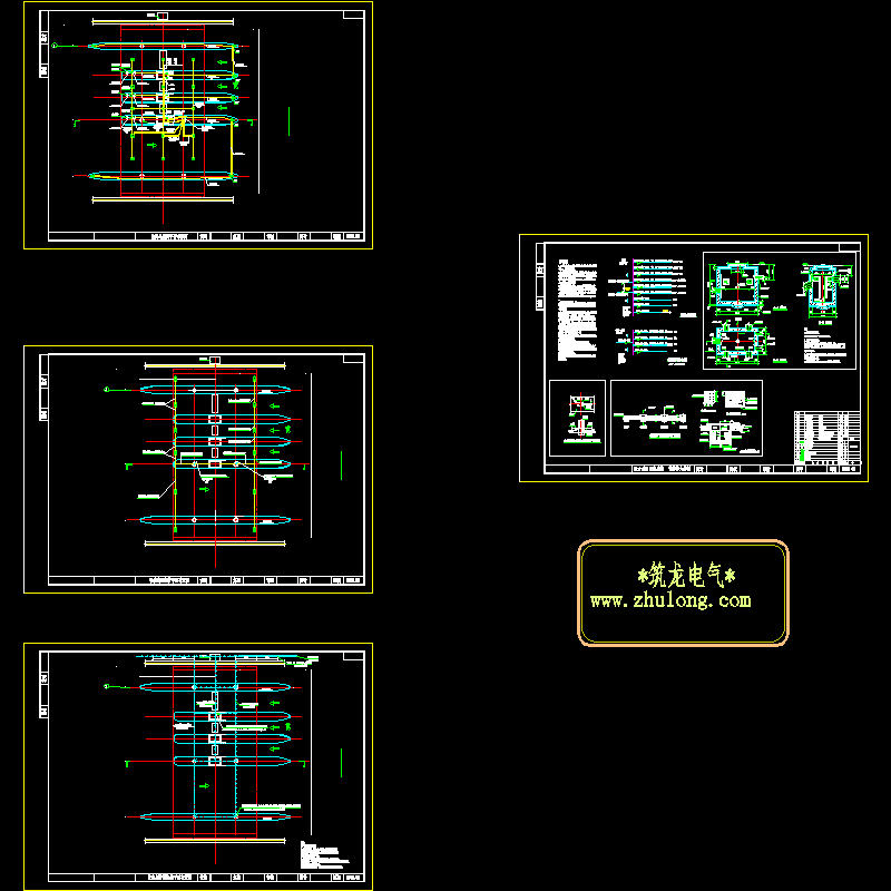 收费站强电设计CAD施工图纸（4张图纸）.dwg - 1