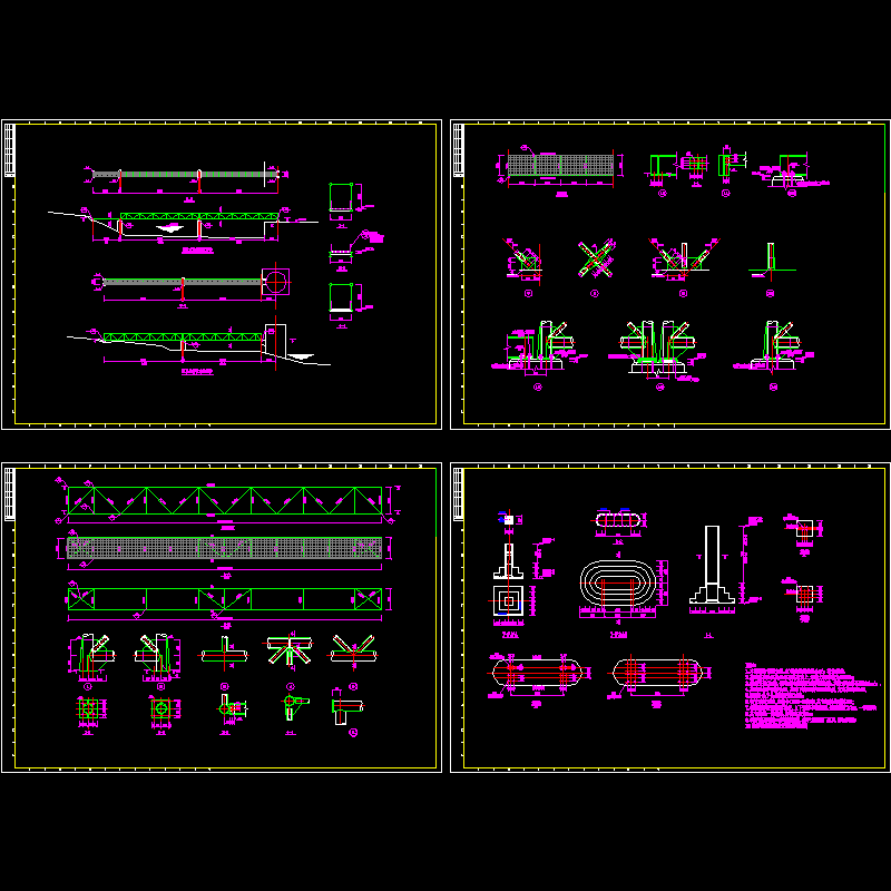 钢结构栈桥施工CAD图纸 - 1