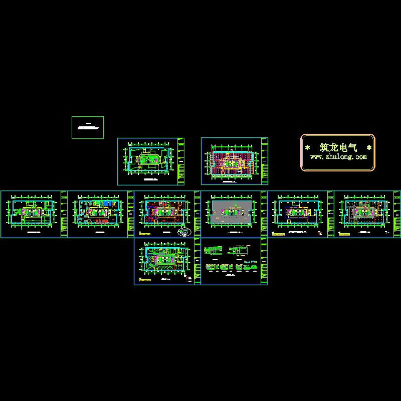 公司办公楼装饰电气图纸.dwg - 1