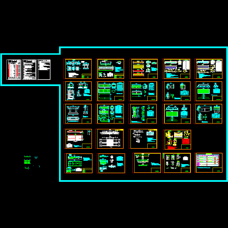 2-10m钢筋混凝土空心板桥全套CAD施工图纸（27张）.dwg - 1