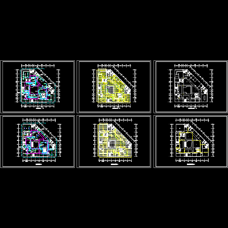 办公楼喷淋及消火栓系统布置图纸.dwg - 1