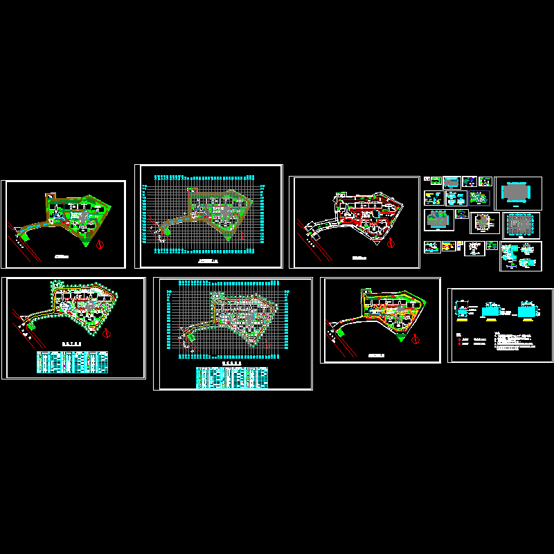 现代综合小区设计CAD施工图纸.dwg - 1