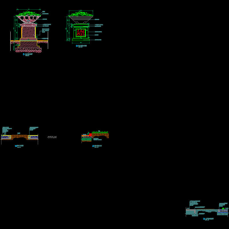 14(a-ys14)会所入口广场花钵,树池3及道牙.dwg