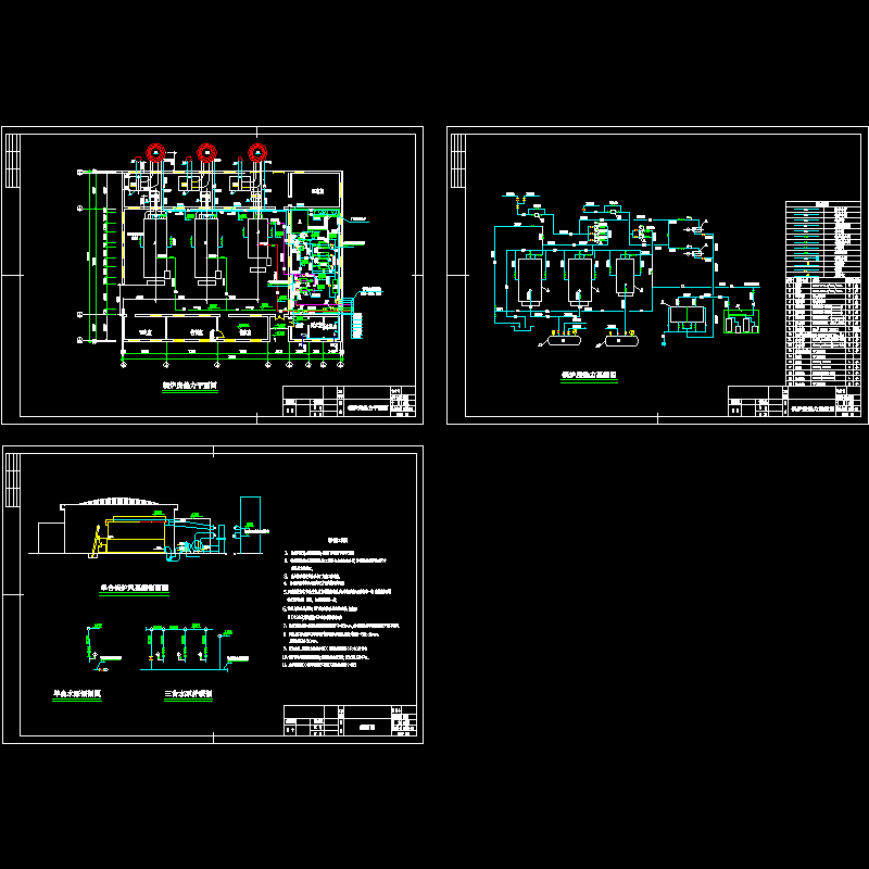 小区锅炉房热力系统图纸 - 1