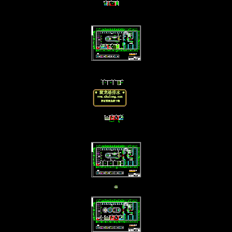 洗浴中心给排水设计CAD施工图纸.dwg - 1