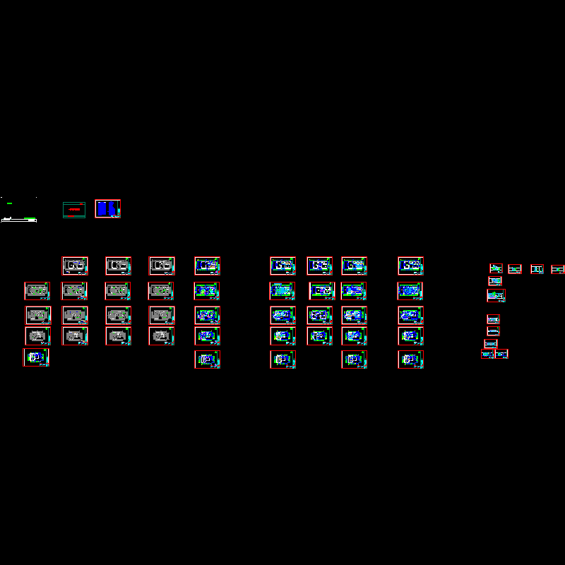 别墅户型设计CAD图纸(效果图).dwg - 1