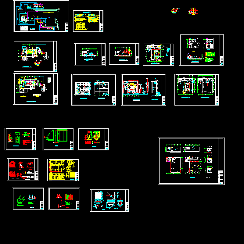 35T蒸汽锅炉CAD施工大样图 - 1
