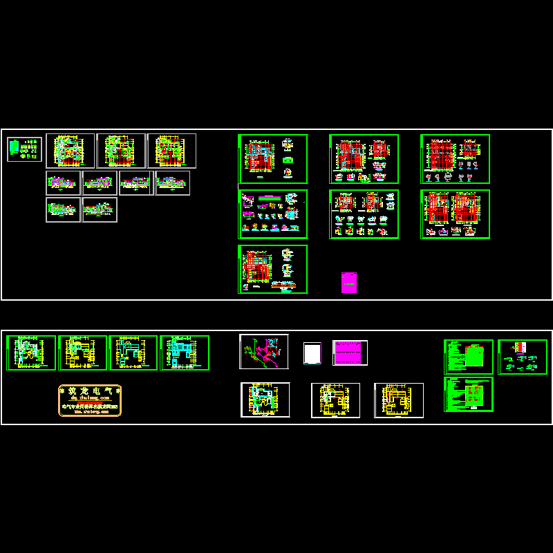 2层中式别墅电气图纸（30张）.dwg - 1