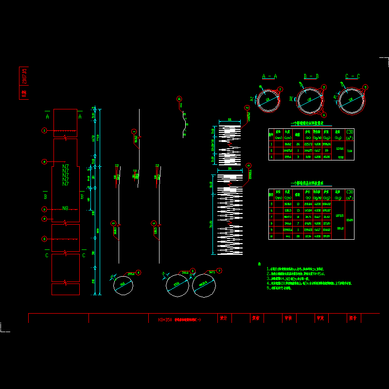 1号桥墩桩柱钢筋构造图.dwg